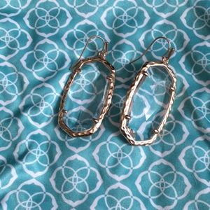 Kendra Scott Rose Gold cleat stone earrings